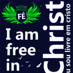 CHRIST I AM FRE IN arte para silk