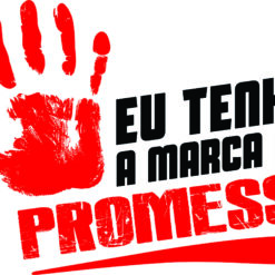 EU TENHO A MARCA DA PROMESSA arte para silk