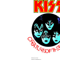 kiss Banda arte para silk