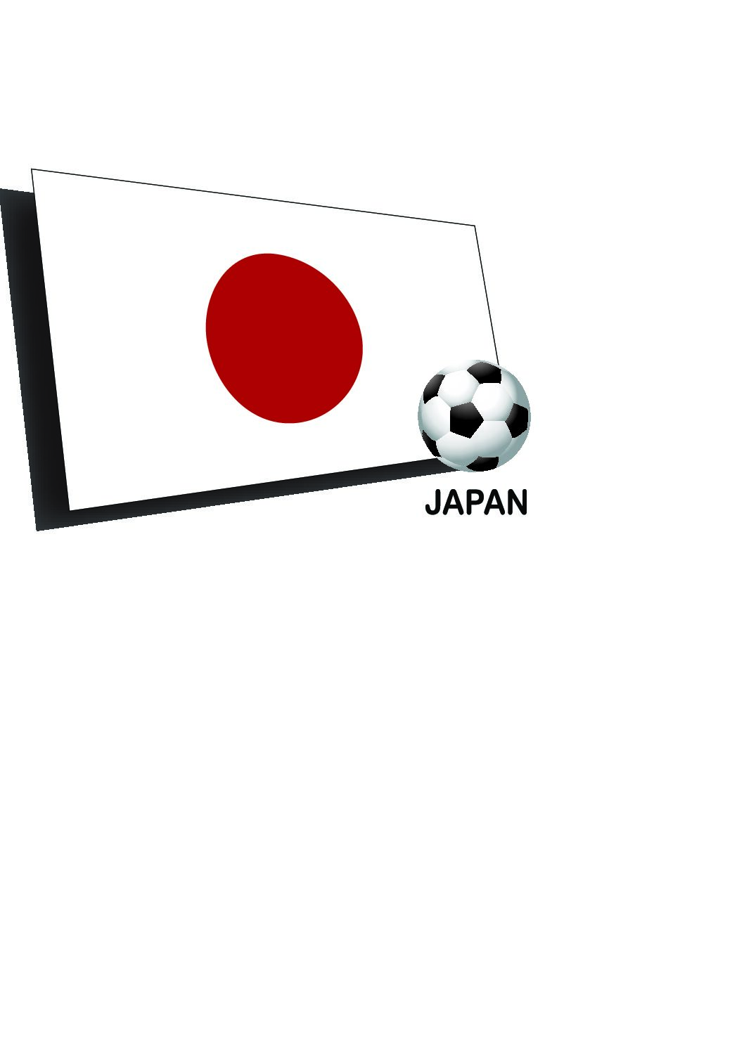 Bandeira do Japão arte vetorizada