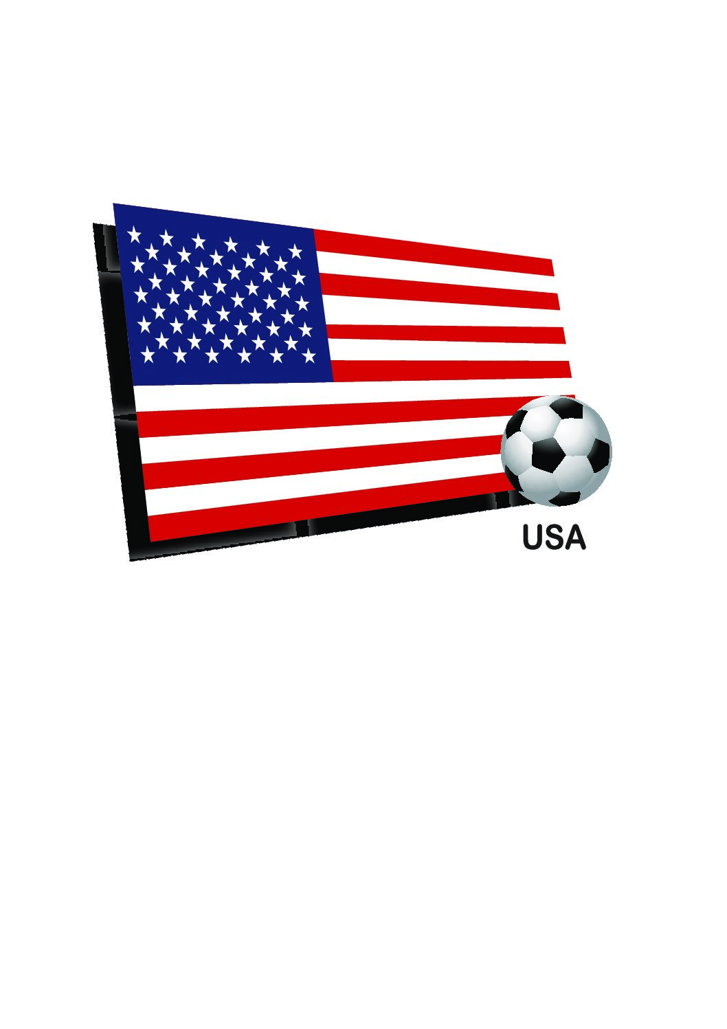 Bandeira dos estados Unidos arte vetorizada