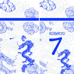 Formandos Dragão azul Arte para  Sublimação