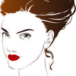 Mulher Silueta 2 Arte para silk   vetor