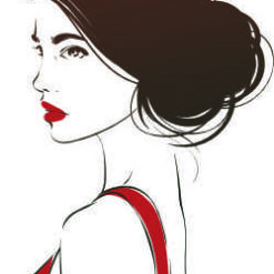 Mulher Silueta 7 Arte para silk   vetor