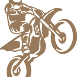 MOTO cross arte para silk vetorizada