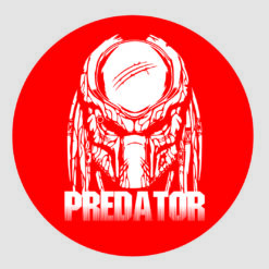 Predador  arte para silk vetorizada