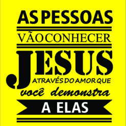 Conhecer Jesus  arte para silk vetorizada