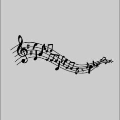 Notas Musicais Arte para silk vetor