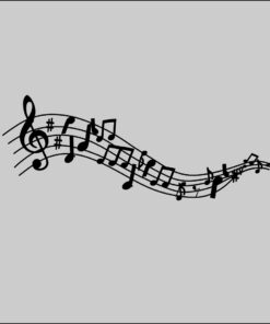 Notas Musicais Arte para silk vetor
