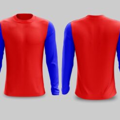 Mockup e layout  de camisa manga longa editável   vetorizada