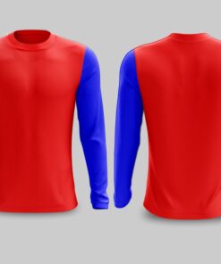 Mockup e layout  de camisa manga longa editável   vetorizada