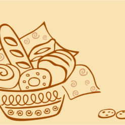 Pão de sal  arte para silk vetorizada