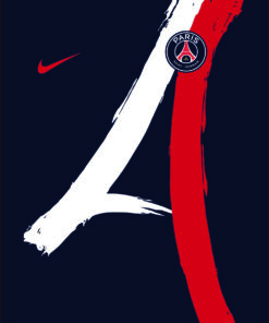 Paris saint germain  arte para silk vetorizada
