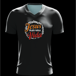 Jesus mudou minha vida arte para silk vetorizada