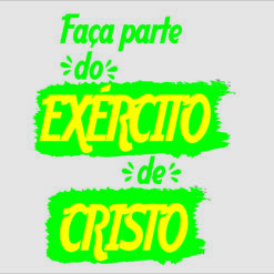 Faça parte do exercito de cristo vetor arte para silk vetorizada