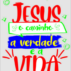 JESUS É O CAMINHO vetor arte para silk vetorizada