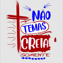 NAO TEMAS CREIA SOMENTE  vetor arte para silk vetorizada