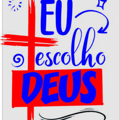 eu escolho Deus  vetor arte para silk vetorizada
