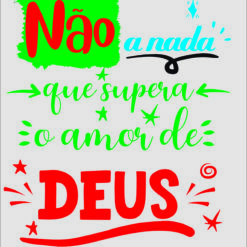 não ha nada que separa o amor de Deus  vetor arte para silk vetorizada