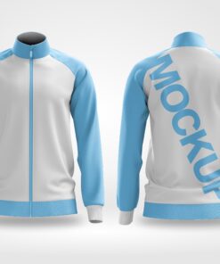 Mockup e layout   Jaqueta Moletom  editável   vetorizada