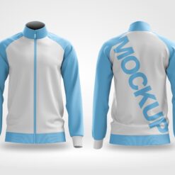 Mockup e layout   Jaqueta Moletom  editável   vetorizada