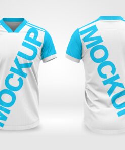 Mockup e layout   Camisa Gola V Adidas editável   vetorizada