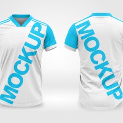 Mockup e layout   Camisa Gola V Adidas editável   vetorizada