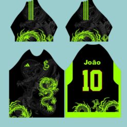 ARTE CAMISA DRAGÃO verde   arte para sublimação