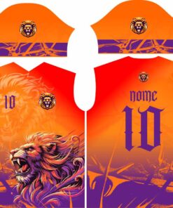 ARTE CAMISA Leão fogo arte para sublimação