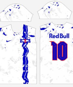 Arte Uniforme Redbull Branco arte para sublimação