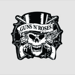 Guns  Roses Banda arte para silk  vetorizada