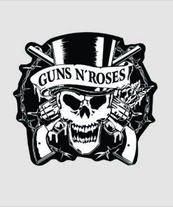 Guns  Roses Banda arte para silk  vetorizada