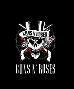 Guns_N__Roses_-_Logo_Calavera_-_Skull Banda arte para silk