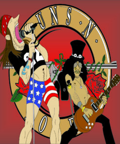 Guns_n__Roses2  Banda arte para silk vetorizada