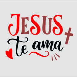 Jesus te Ama vetor arte para silk vetorizada