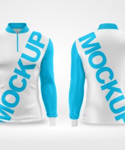 Mockup e layout      Camisa Pesca Manga Longa  editável   vetorizada